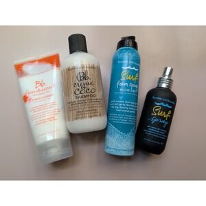 Bumble And Bumble Bb Creme De Coco Shampoo Invisible Oil Surf Foam Spray Lot 4